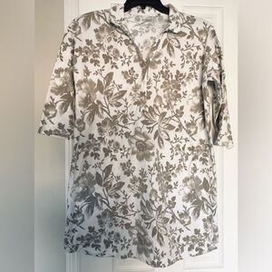 Haven Short Sleep Dress.  100% Cotton, 3/4 sleeves, Button Down. NWOT.  Size M